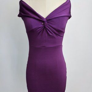 NWT Off-shoulder stretchy wiggle dress